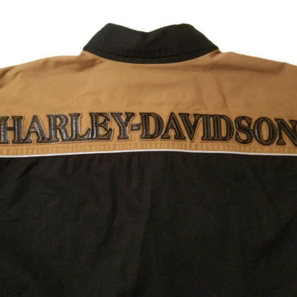 Harley Davidson Embroidered Button